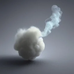 a tiny puff of delicate smoke and steam, pastel colors, plain solid color, photorealistic, chiaroscuro, aesthetic layout, monochrome pantone, minimalist photography, hyper realistic, octane render, minimalist art