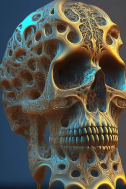 Skull liquid latex tanjore art fractal design zbrush --niji 5