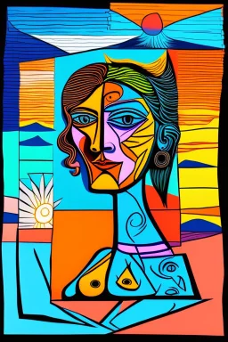 sunset picasso