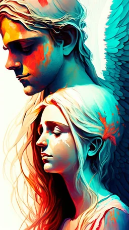 A angel couple more detail more colorful fix the mistakes