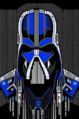 punisher sku;; darth vadr in the style of Hiroshi Nagai