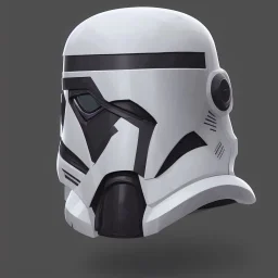 Futuristic helmet, style stormtrooper