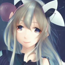  8k highly detailed Potrait of cute anime girl with cat ears with stunning aesthetic look