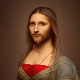 Leonardo da vinci in a saree