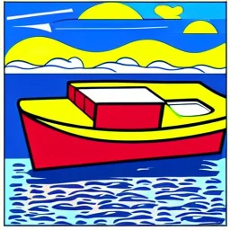 boat pop art