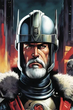 [Fun, 2000 AD (1977)] The citizens of Mega City One couldn't believe their eyes. The stern and unyielding Judge Dredd had taken on the persona of the jolly old man from folklore. His typically stern expression softened beneath the fluffy white beard, and his usual helmet was replaced by a crimson hat adorned with a white pompom. Dredd, in his Santa Claus outfit, stood tall and resolute. His presence exuded an aura of warmth and goodwill, even as the weight of his duty remained unwavering.