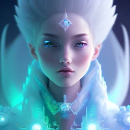 ice kingdom digital painting,a crystal - clear ice, majestic, ice fractal, Digital 2D Fantasy, Illustration,Character Design, magician