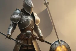 shining medieval knight armor pieces, majestic, great pose, realistic, detailed, metallic, digital painting, Unreal Engine 5