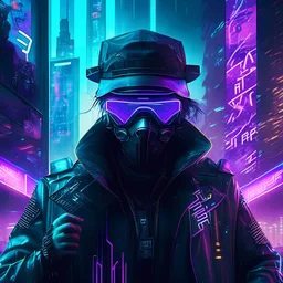 Watch dogs of a cyberpunk-inspired metropolis, featuring neon lights, holographic advertisements, and a bustling, futuristic atmosphere. Incorporate elements such as augmented reality interfaces, advanced robotics, and cybernetic enhancements, susanoo