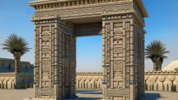 Large square Phoenician gate