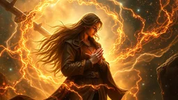 fantasy in quantum coupling beauty, parallel universe, gratitude, credible ethereal beauty, fate, heaven, magic, fantasy, Aragorn, return of the king