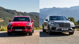 porsche macan and bentley bentayga