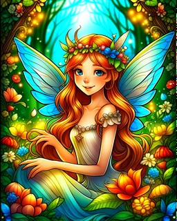 enchanted cute fairies ,adult book cover