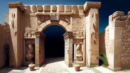 Large square Phoenician gate