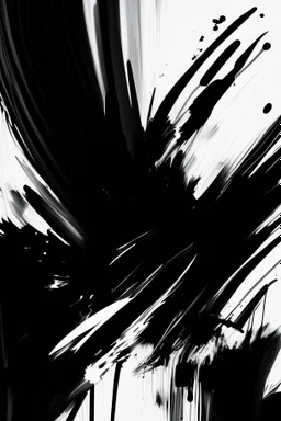 art background, brush strokes, black white