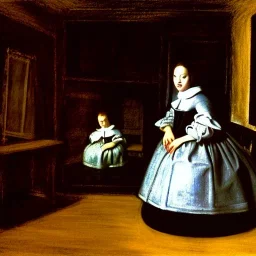 drawing of las meninas velazquez style