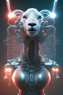 sheep brain cyborg, matrix style