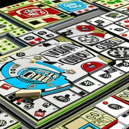 Domino's and Hasbro collaborate on producing a pizza designed like a Monopoly board.