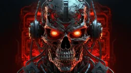 4k full realism full details full details logo demon cyberpunk terminator firestarter hardrock emission radio