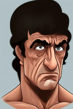 Sylvester Stallone actor cartoon 2d