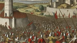 A war scene in the year 1490 in Andalusia