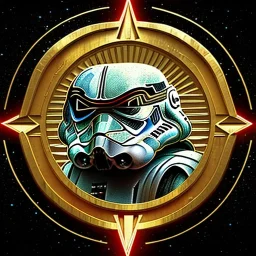 logo with only the letters 'STAR WARS', embossed