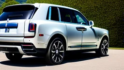 Rolls royce cullinan Wearing pants, Rear View, 4K, Ultra Detailed