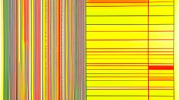 Cross Hatching; Ilya Bolotowsky; Abstract Art; Gradient From Pale Yellow To Orange To Red