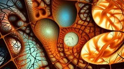 cells, protiens, genes, fractal, hyper realism, viruse machines, dance of life