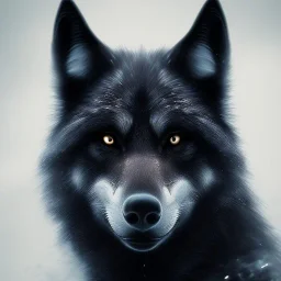 award winning portrait of a male anthropomorphic black wolf long vblack unreal engine 5, artistic photorealistic, fantasy