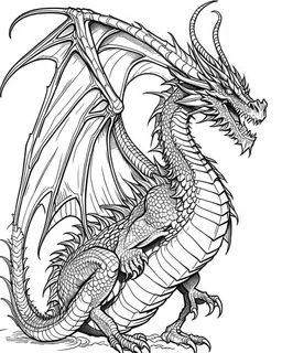 real dragon coloring page