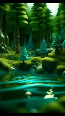 Chinese forest, clean earth, Clean sea water. Surreal, wonderful craftsmanship, depth of field, sharp focus, unique art, 8k, mysterious