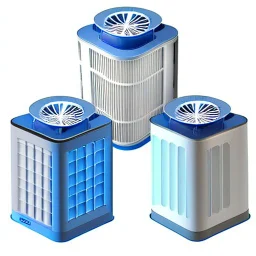 3 Large designer air purifiers