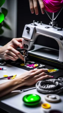 aesthetics of sewing, modern tailoring, manicures, sewing machine