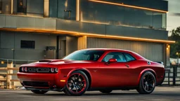 Dodge Challenger Super Car , desktop wallpaper, 4K, Cinematic, rear view