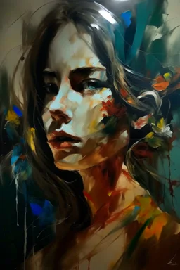 Abstract portrait by nicolas antoniou