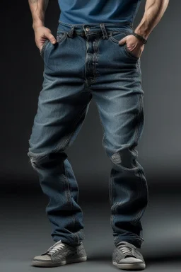 Man's large relaxed jeans