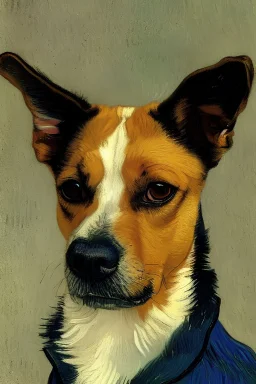 Portrait of a dog by Van Gogh