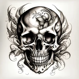 tattoo design of a skull