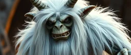 what sauron actually looks like as a uruk gremlin with long fluffy white fur