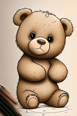 Draw a cute bear