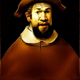 portrait of a men Rembrandt style