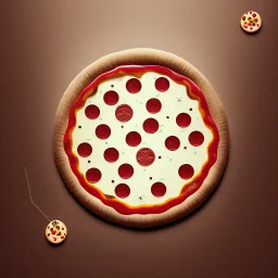 100mm photo of isometric floating pizza in the sky, surreal pizza with pizza, intricate, high detail, behance, microworlds smooth, macro sharp focus, centered