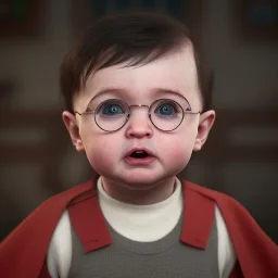 Cute baby character harry potter,movie, photo realistic, unreal engine, cinematic lighting 8k --v 4