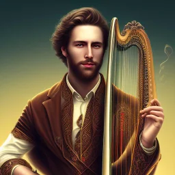 man with harp