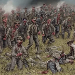 zombies invading confederate lines