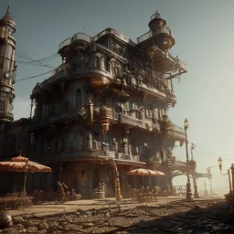 steampunk, 4k, highly detailed, cinematic, ultra photorealistic, ultra realistic, volumetric lighting