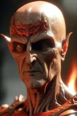 The devil , looking at you ,red skin, scales, unreal engine 6, high detail, intricate, cinematic. photoshoot style, intricate, studio lighting, masterpiece , highly detailed, 8k, best quality, fire, smoke, dramatic,d,<lora:mshn:0.7>,<lyco:Warrior_Couture:0.5>,