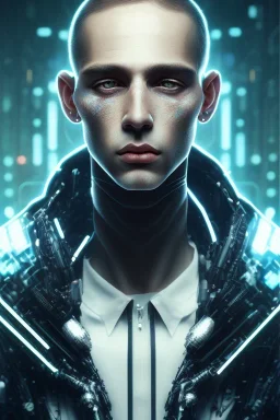 cyberpunk, head, men, portrai