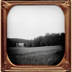 Daguerrotype frame old landscape odd creepy grey obsessive nostalgia weird old postcard landscape, cespugli, rovi